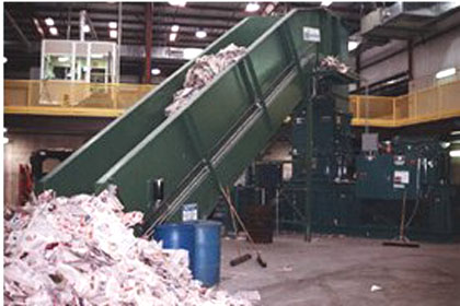 Mayfran baler feed